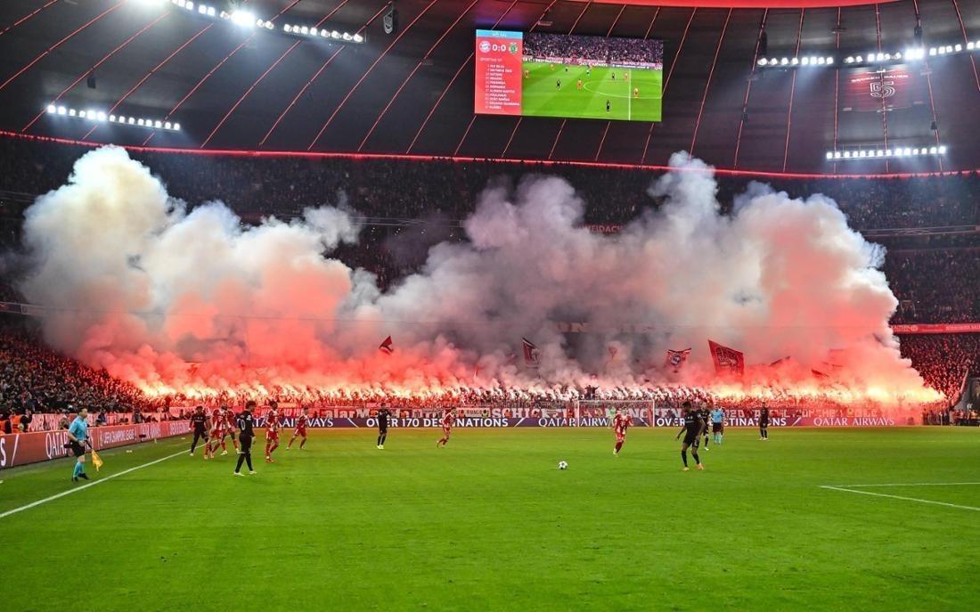 图片报:拜仁极端球迷团体故意燃放烟火以避开欧冠淘汰赛禁令