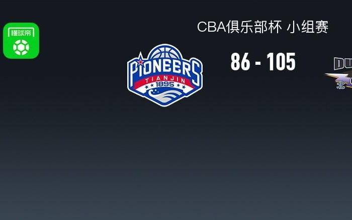 CBA俱乐部杯战报：北京10586天津，哈姆雷特23分