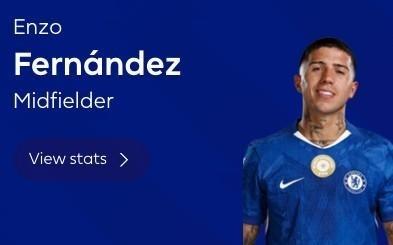 打入一球,恩佐当选伯恩利vs切尔西全场最佳球员