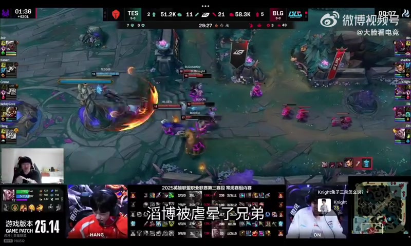 Ning：感觉TES不是一个一流强队，BLG第一个循环应该输不了了！