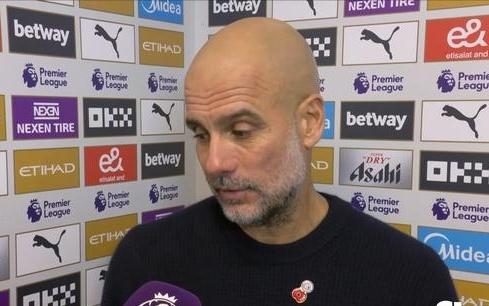 瓜迪奥拉:今天我们的防守组织真的非常好奥赖利表现太棒了