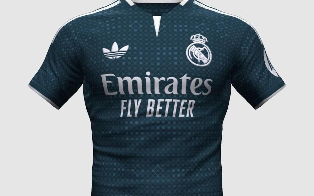 皇马2627赛季客场曝光：墨绿色设计，致敬1213赛季第三球衣