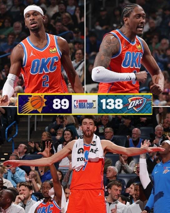 雷霆前25场净胜437分历史第一,远超第二0708赛季绿军的+347