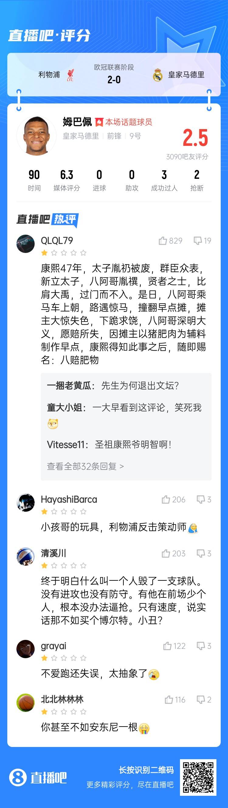 抽象！姆巴佩遭批：八赔肥物！小孩哥的玩具，甚至不如安东尼