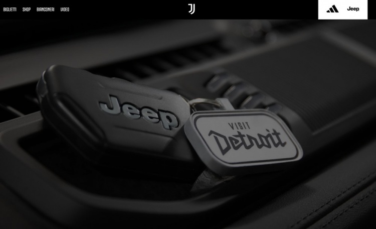 官方：尤文与Jeep和VisitDetroit达成