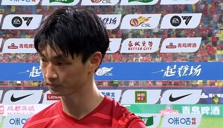 杨明洋：今天全队表现很好注意力很高，从一开始就压着对手踢
