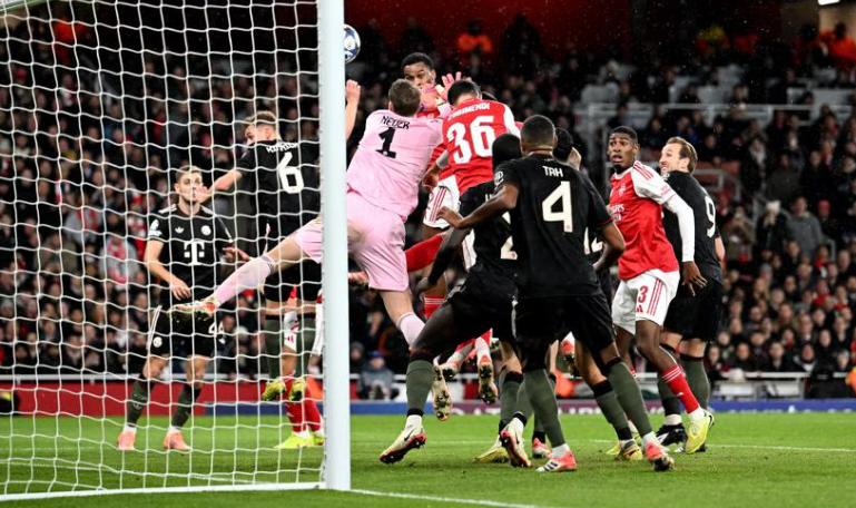 随着阿森纳31拜仁皇马43利物浦14欧冠最新积分榜：榜首易主