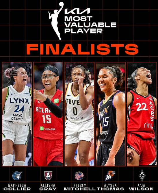 女版詹姆斯！WNBA官宣MVP5大候选：威尔逊领衔冲奖主帅赞GOAT