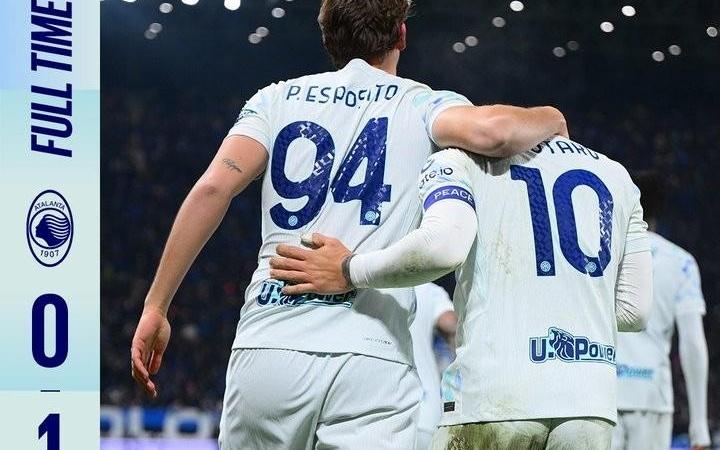 我才是真蓝黑！国米对亚特兰大完成各项赛事9连胜和17场不败