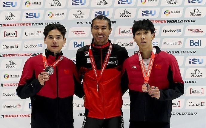 短道速滑世巡赛：刘少昂500米摘银，孙龙摔倒后夺得铜牌