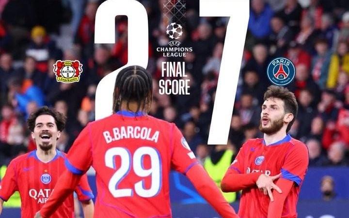 创纪录,巴黎是欧战历史首支做客德国单场打进7球的球队