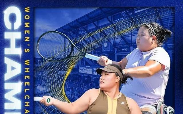 中国组合李晓辉王紫莹20击败对手，夺得美网轮椅女双冠军
