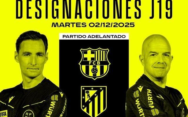 官方：布尔戈斯将执法西甲第19轮巴萨vs马竞