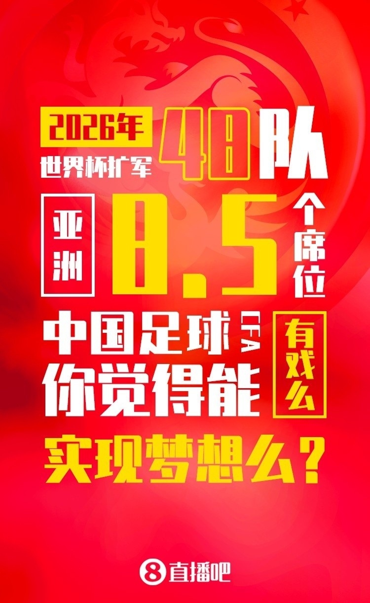 合理2026世界杯亚洲名额增至8.5个亚洲第14国足仍提前出局