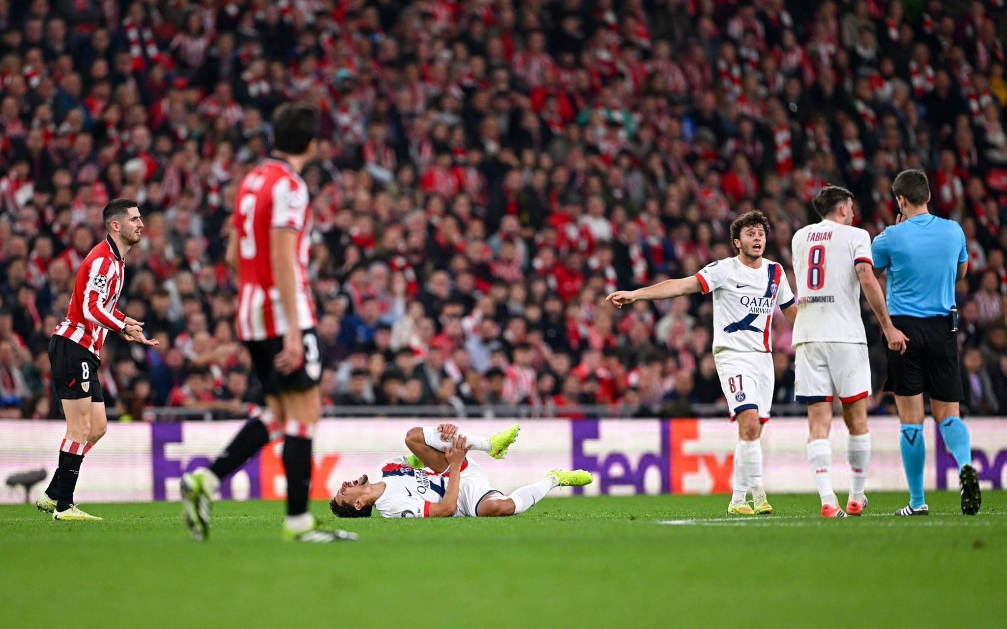 RMC：马尔基尼奥斯赛后确认其内收肌受伤，可能会伤缺数周