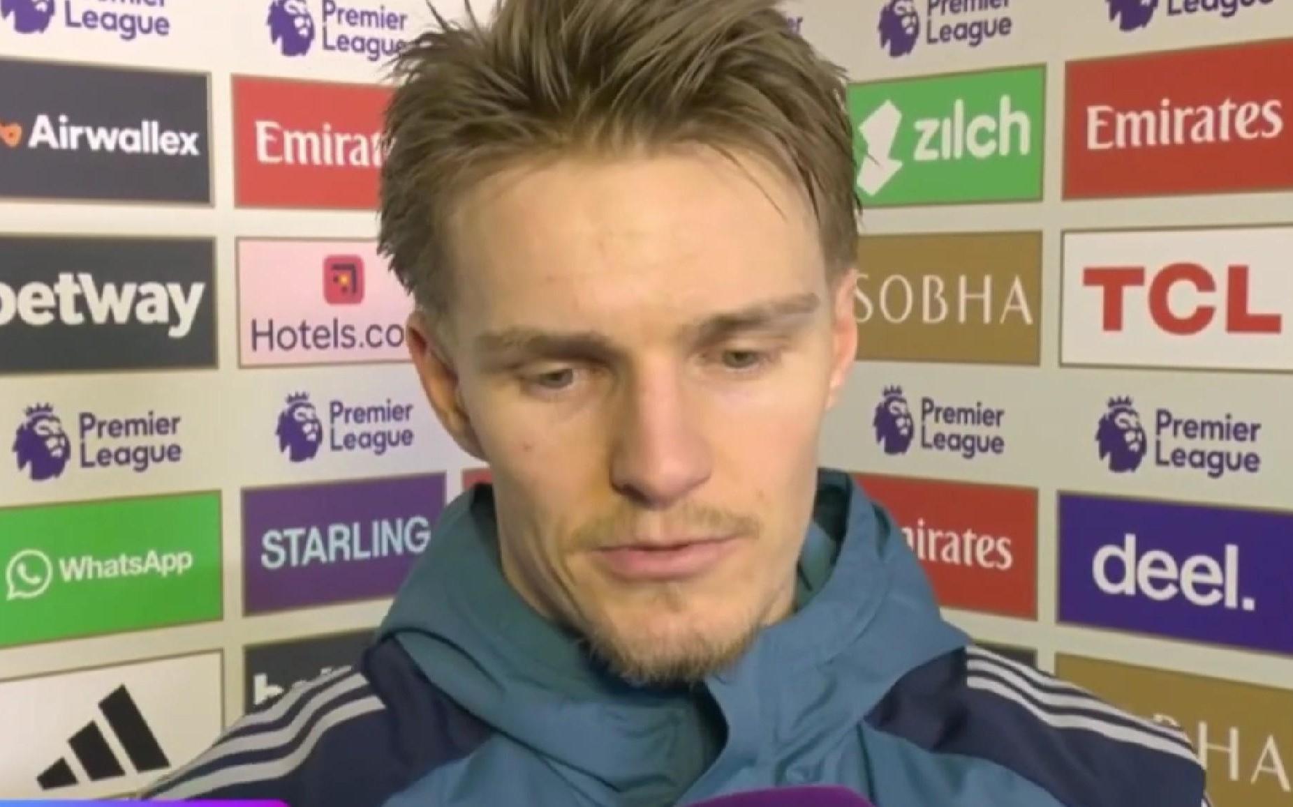 厄德高：进球感觉很棒，我一直在练习射门，付出很多努力