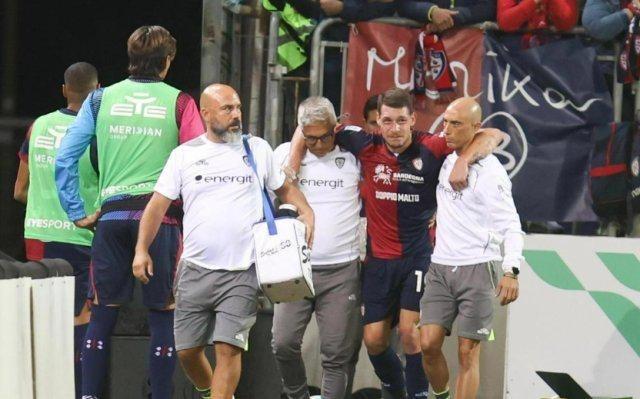 卡利亚里官方:贝洛蒂十字韧带断裂