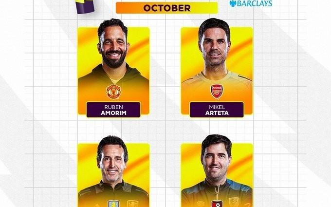 英超10月最佳主帅候选：阿莫林、阿尔特塔、埃梅里、伊劳拉