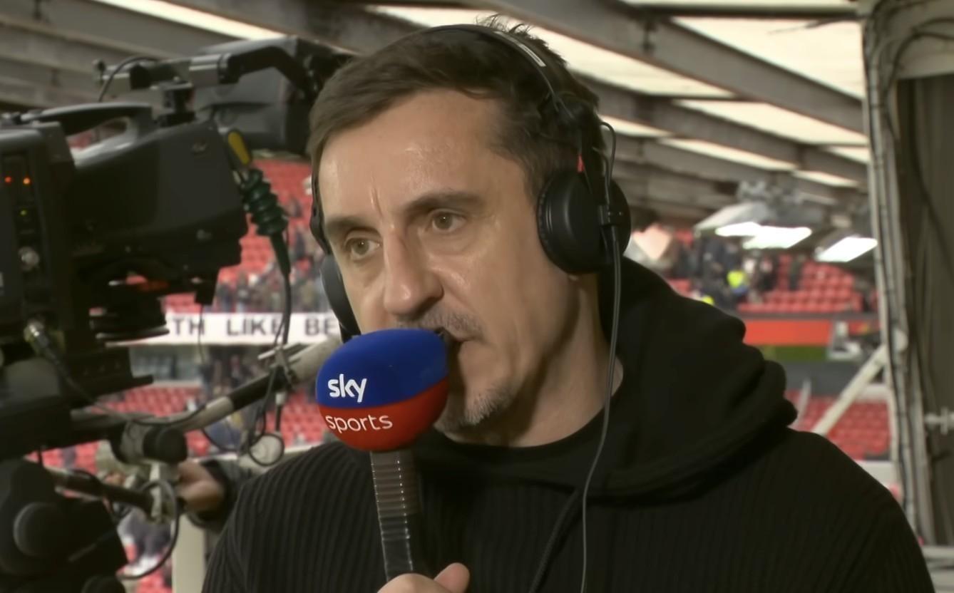 内维尔：B费的表现就像坎通纳曼联的表现体现了球队的DNA