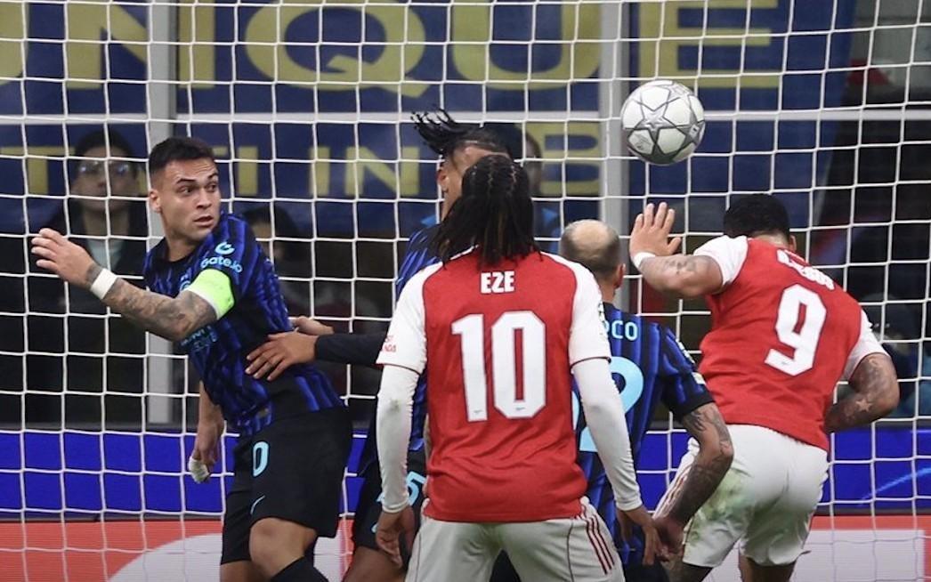 阿森纳本赛季已通过角球打入19球，为五大联赛球队最多