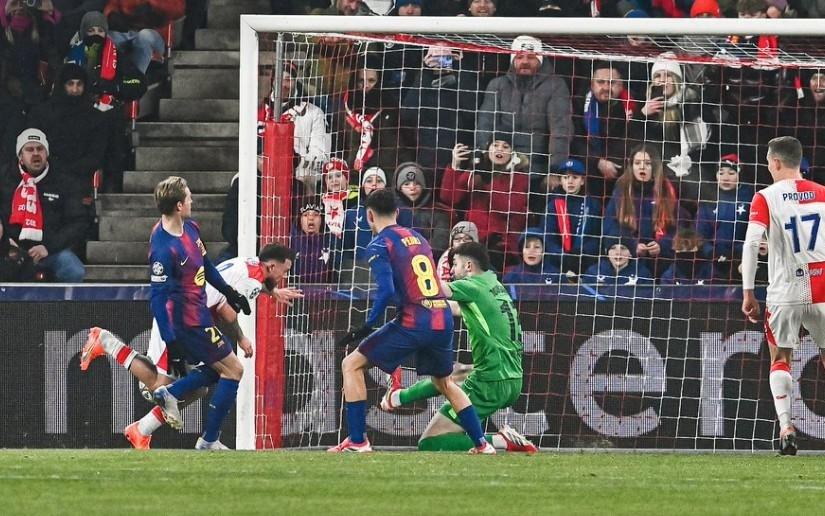 近三个赛季欧冠巴萨5次开场10分钟内丢球，同期仅少于马竞