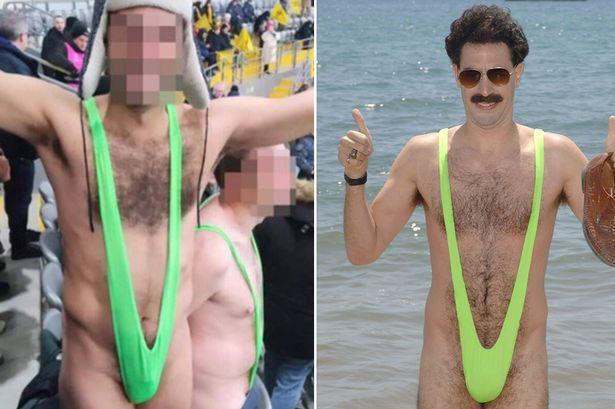 三名球迷扮成“波拉特”看欧冠，当场被判刑入狱5天