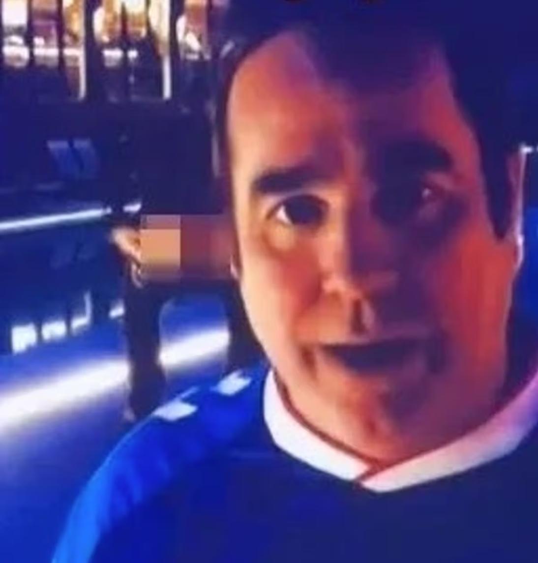 天空体育直播突发意外！球迷镜头前露