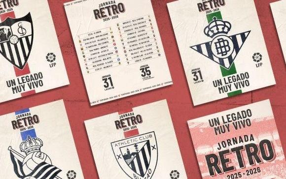 官方：西甲西乙联赛将推“复古日”活动，共38队将穿复古球衣出战