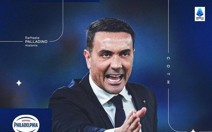 率亚特兰大3胜1平，官方：帕拉迪诺当选意甲2月最佳教练