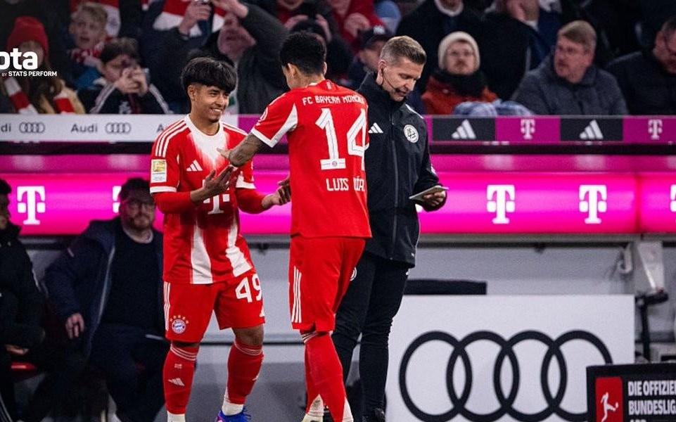 梅孔迎一线队首秀，拜仁本赛季德甲使用7名U20球员破纪录