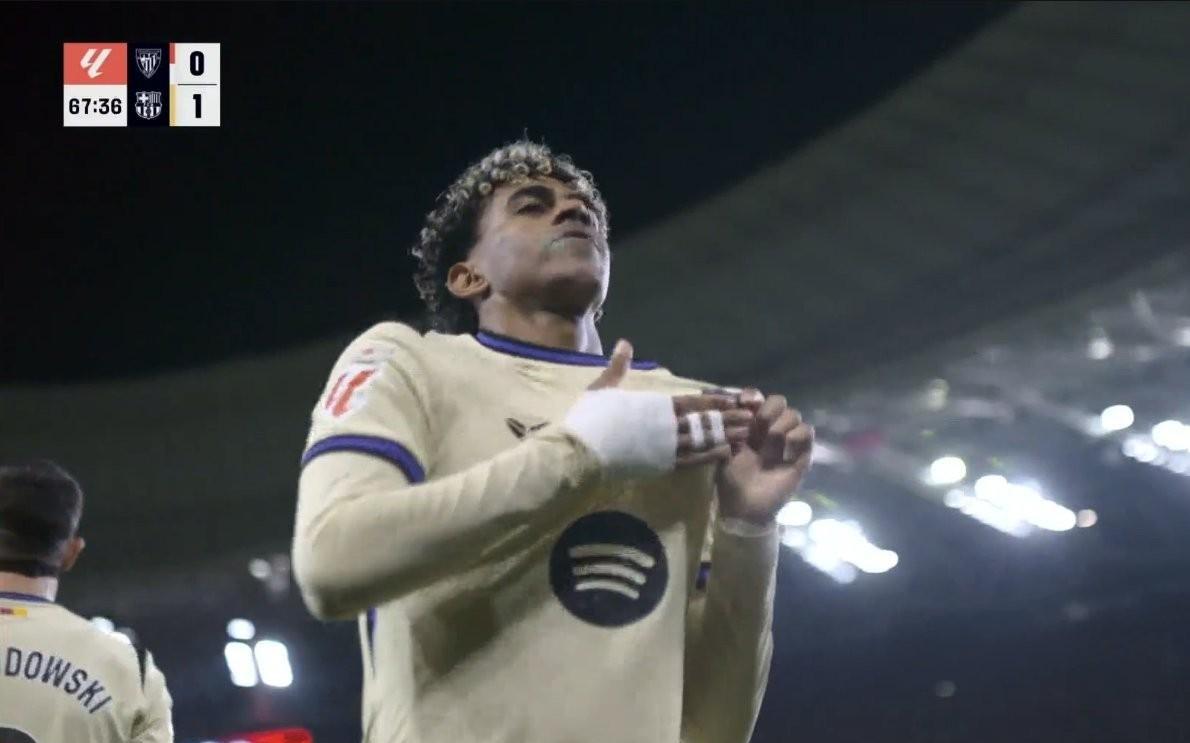 里程碑，亚马尔国家队+俱乐部一线队生涯已打入50球