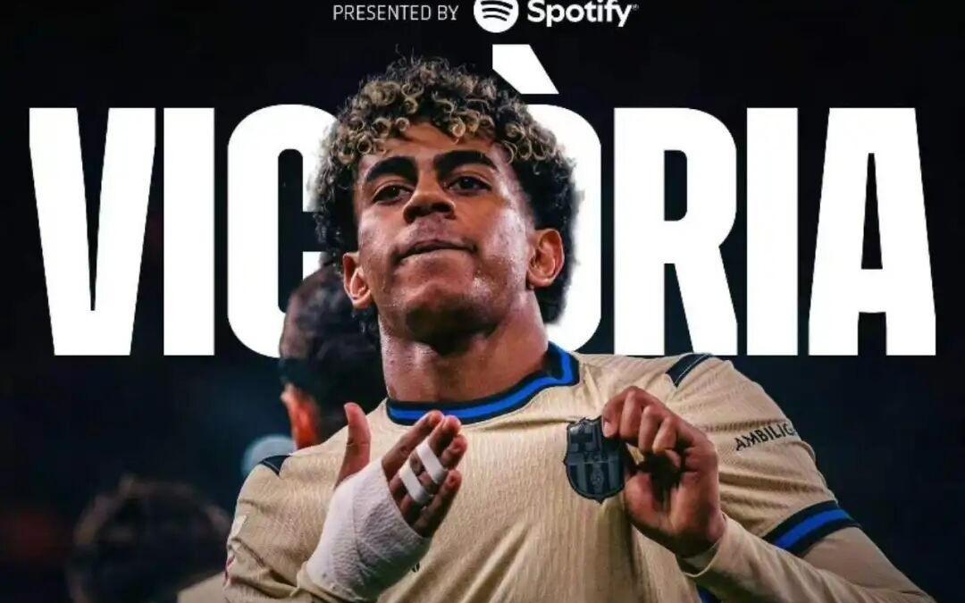 西甲第27轮综述：亚马尔制胜巴萨领跑，皇马止连败仍距榜首4分