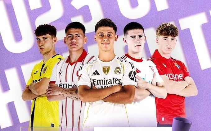 西甲3月最佳U23球员候选：居莱尔、埃切韦里、穆尼奥斯在列