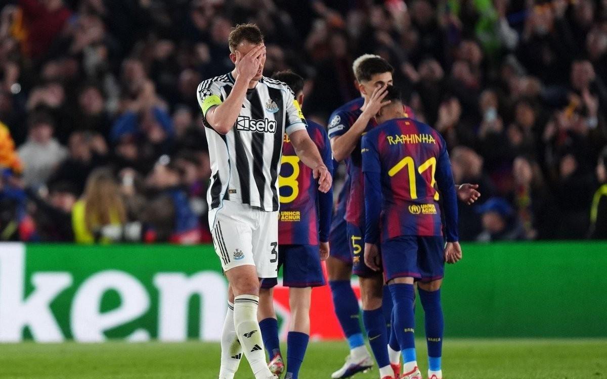 纽卡27巴萨，为英格兰球队欧冠并列最