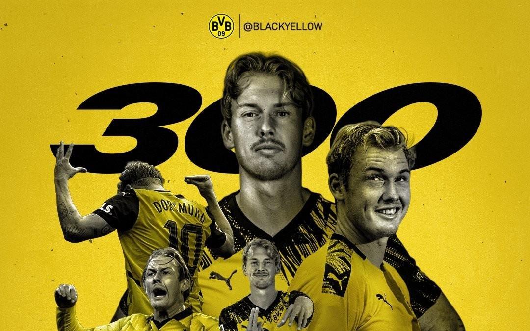 队史第20人，布兰特达成多特300场里程碑