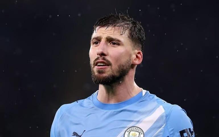 TA：曼城后卫鲁本迪亚斯将因腿筋受伤缺席英联杯决赛