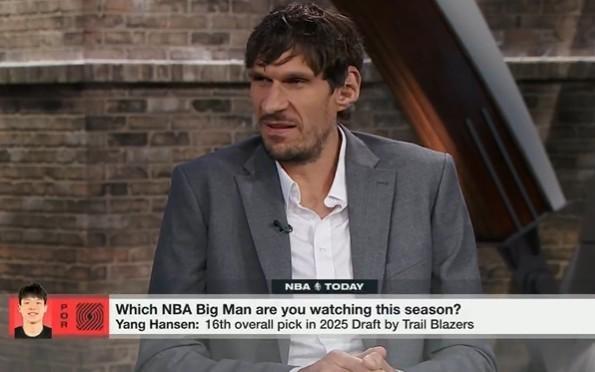前CBA外援博班：杨瀚森将是下一个在NBA崭露头角的大个子