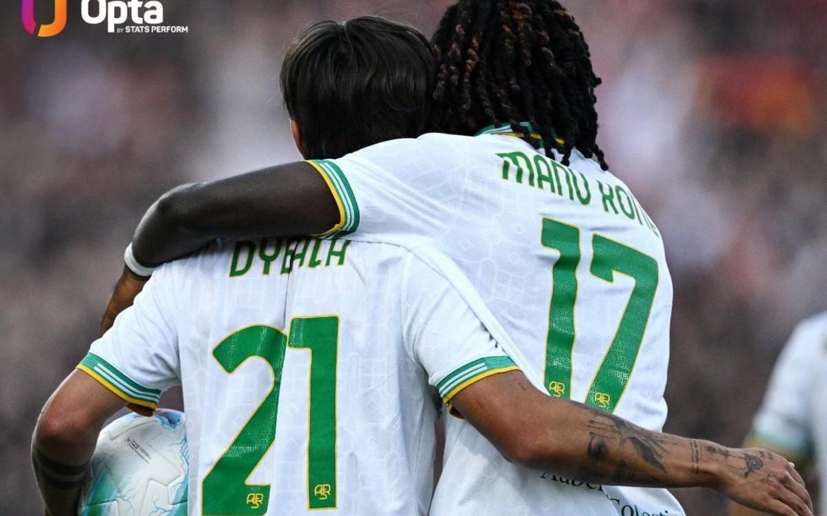 罗马25年意甲客场赢下12场且9次零