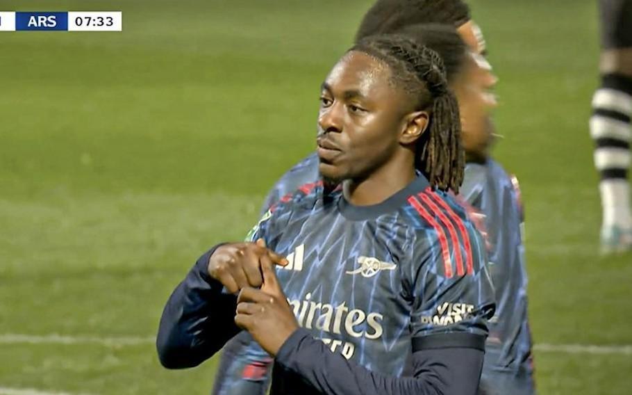 英联杯破门，埃泽斩获阿森纳生涯首球