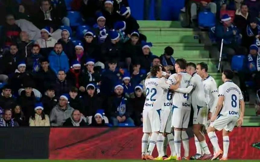 西甲第16轮西班牙人客场10击败了赫塔费豪取联赛四连胜