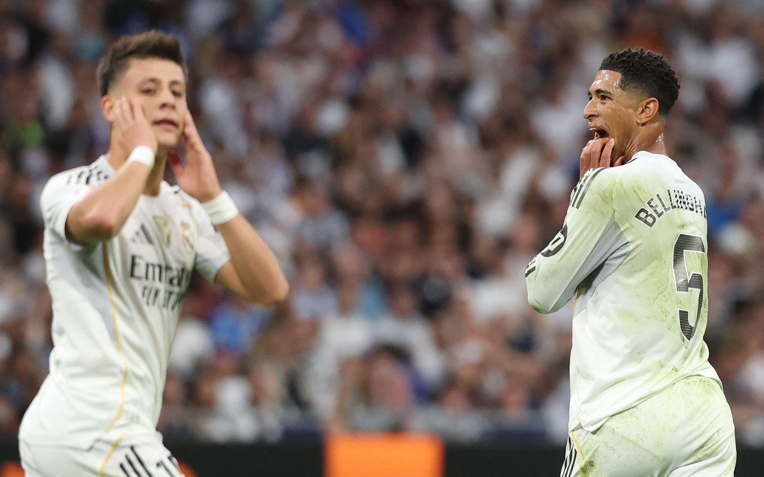 国家德比半场数据：皇马控球率36%，射