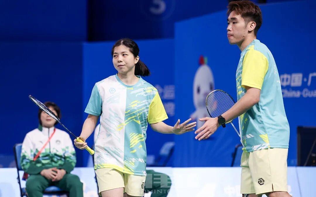 全运会同心逐梦羽毛球赛场，港澳球员