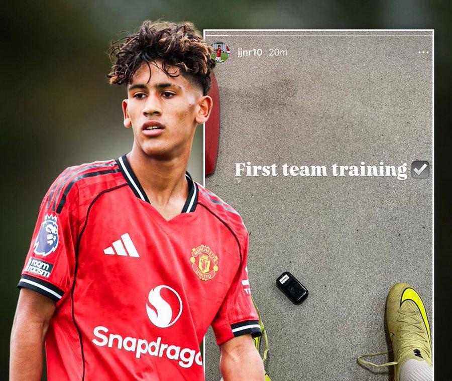 曼联15岁新梅西首次踢一队练习赛！本