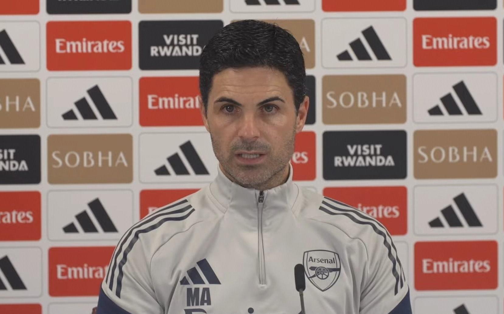 阿尔特塔:我并不只痴迷于定位球这一个方面,其他方面也一样