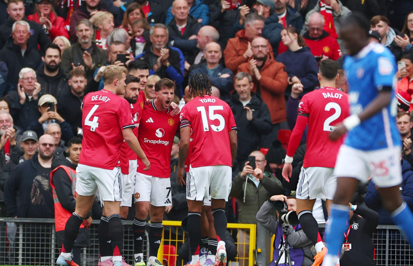 20！谢什科2轮2球曼联击退升班马+首次零封阿莫林暂缓下课危机