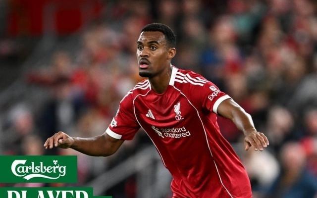 送出助攻+7次对抗成功！赫拉芬贝赫当选本场利物浦队内最佳球员