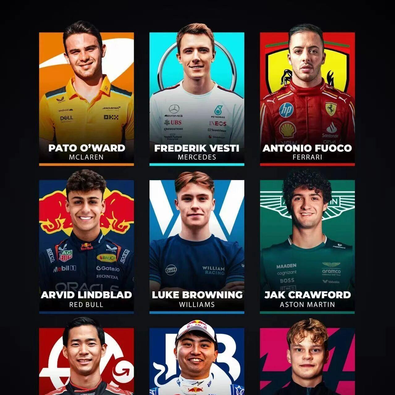 9位新秀车手将亮相F1墨西哥大奖赛