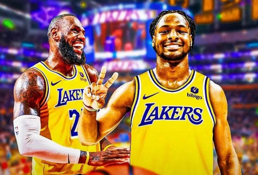 詹姆斯复出后续：湖人官宣布朗尼本季首次被下放此前父子颠倒