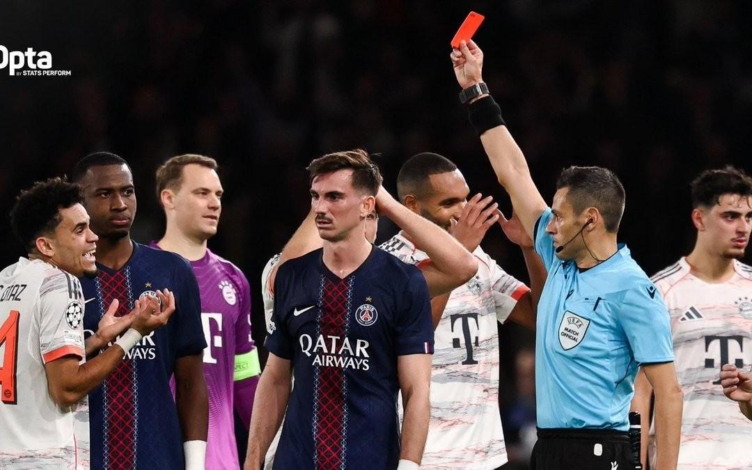 欧冠梅开二度后染红，迪亚斯是继格列兹曼之后第二人