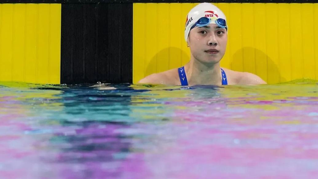 张雨霏摘得全运会女子100米蝶泳金牌